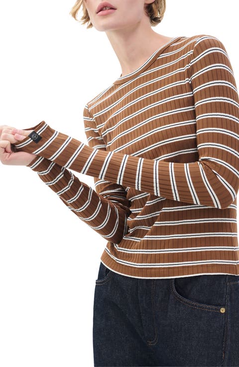 Luca Rib Stripe Long Sleeve T-Shirt