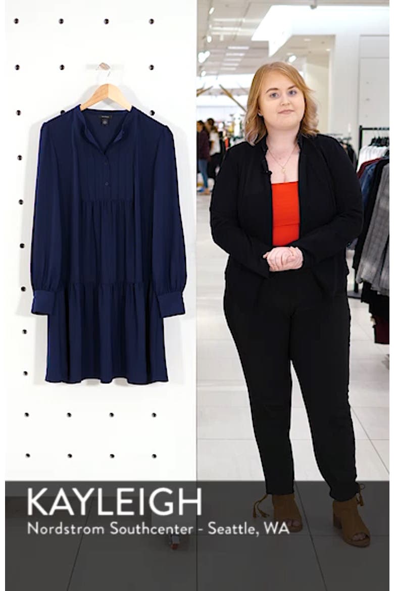 Pintuck Detail Shift Dress video