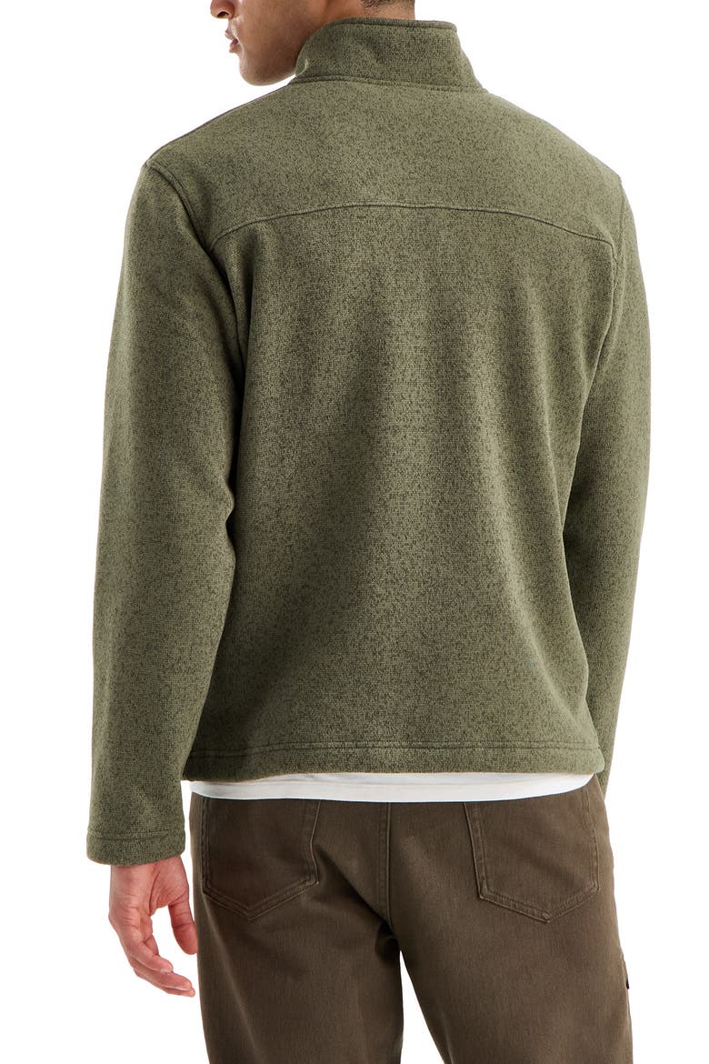 Gordon Lyons Half Zip Fleece Pullover, Alternate, color, NEW TAUPE GREEN HEATHER