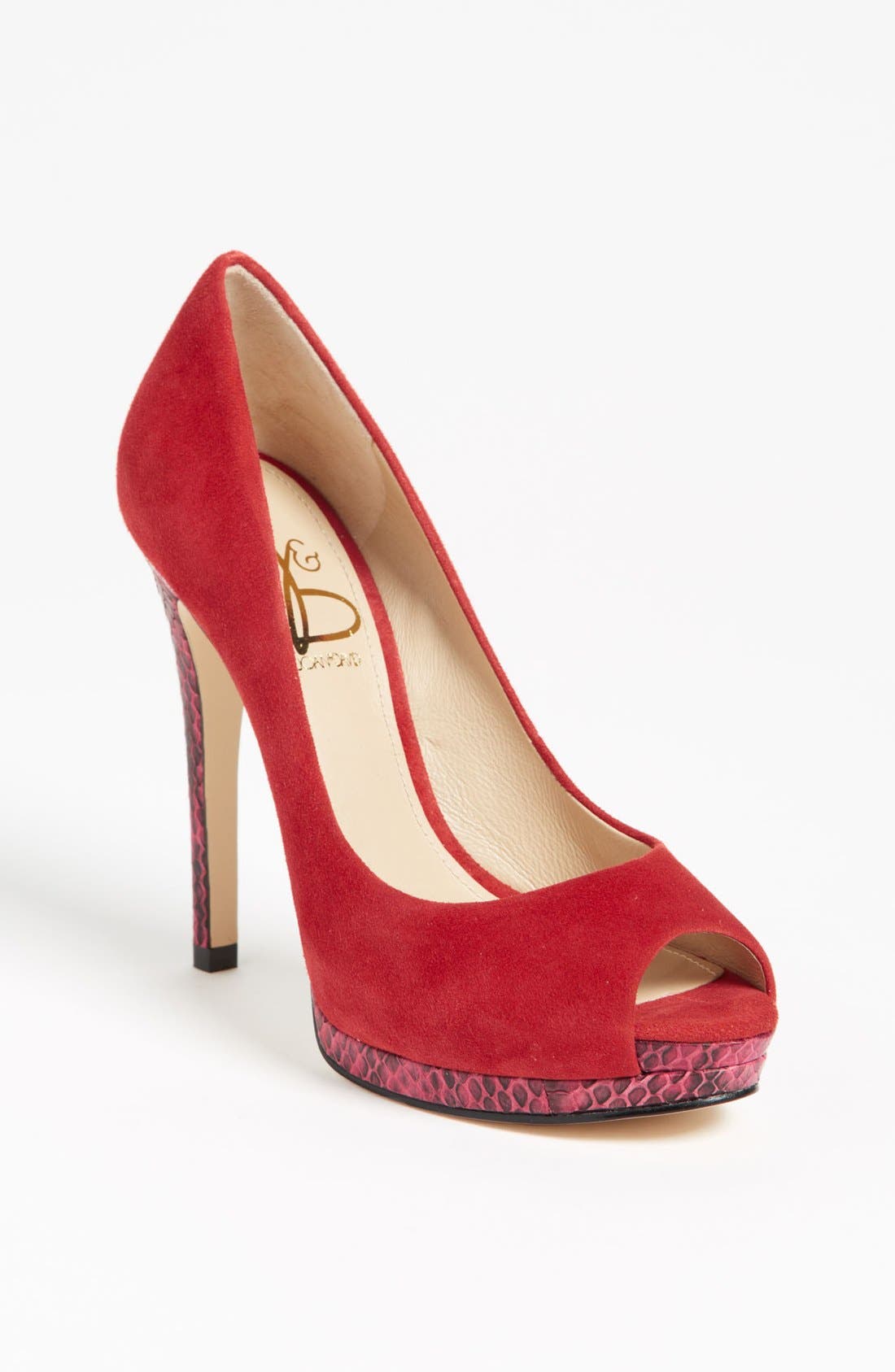 'Delsa' Pump (Nordstrom Exclusive), Main, color, RED