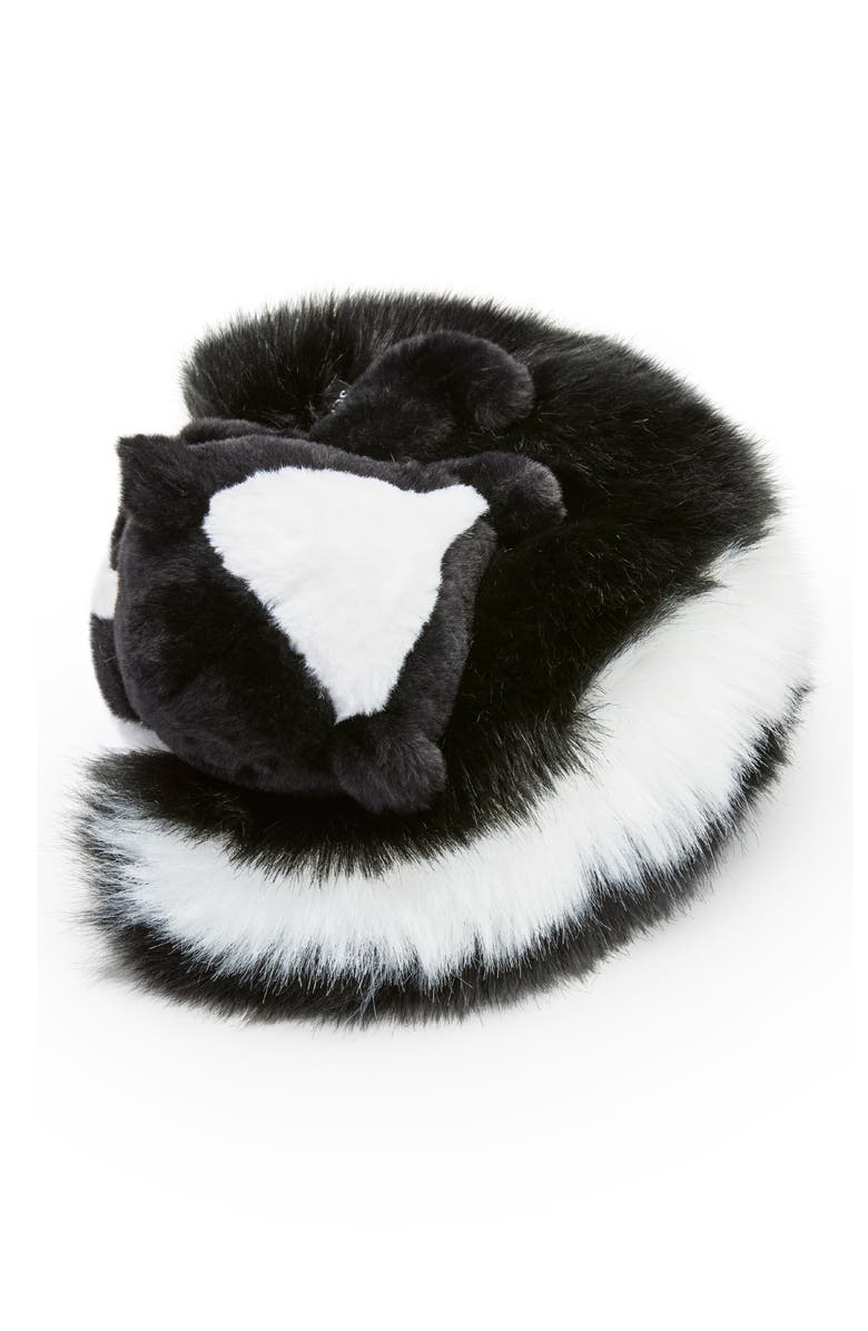 FAO Schwarz Big Tails Skunk Plush Stuffed Animal, Alternate, color, Black