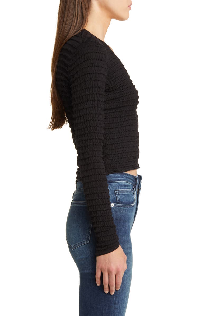 FRAME Noir Silk & Cotton Cardigan, Alternate, color, 