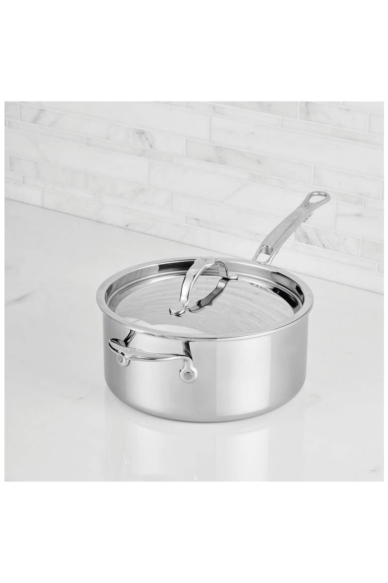 ProBond® Luxe Professional Clad Stainless Steel 4-Quart Saucepan with Lid, Alternate, color, NO COLOR