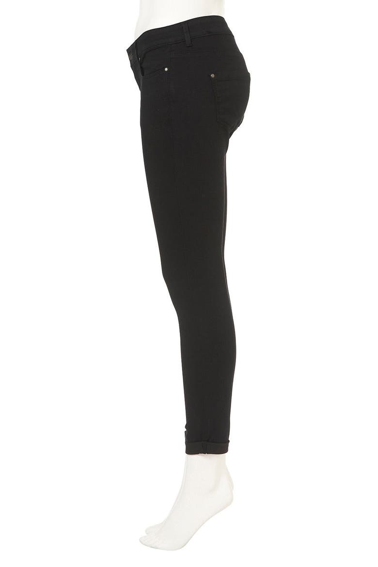 Moto 'Leigh' Skinny Jeans, Alternate, color, BLACK