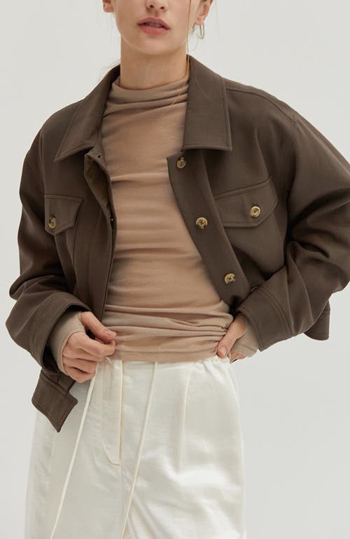 CRESCENT CRESCENT GABARDINE SHIRT JACKET