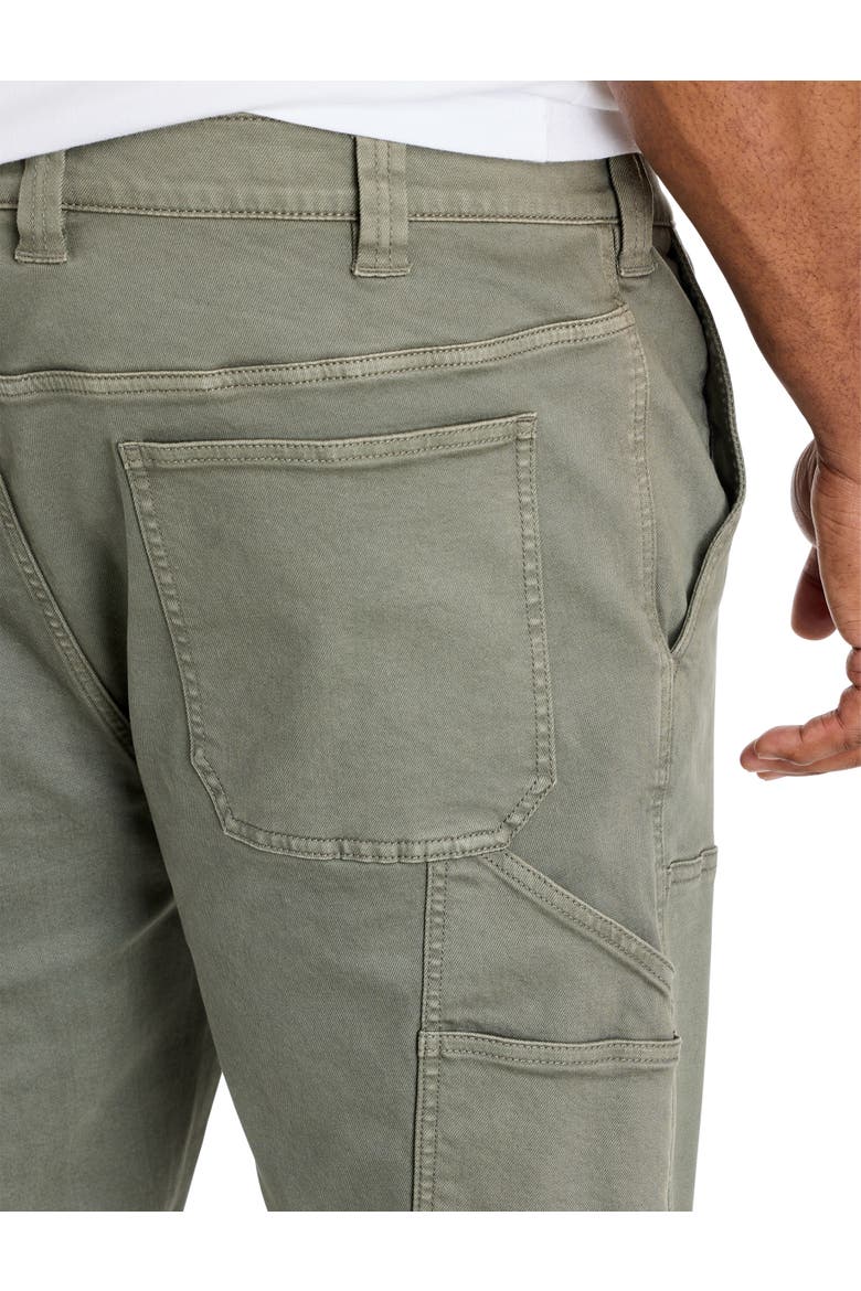 Big & Tall Reinforced Tapered-Fit Carpenter Jeans, Alternate, color, CASTOR OLIVE