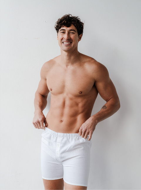 Men's 100% Organic Linen Boxer Shorts