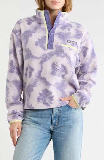 Helvetia II Print Crop Fleece Pullover