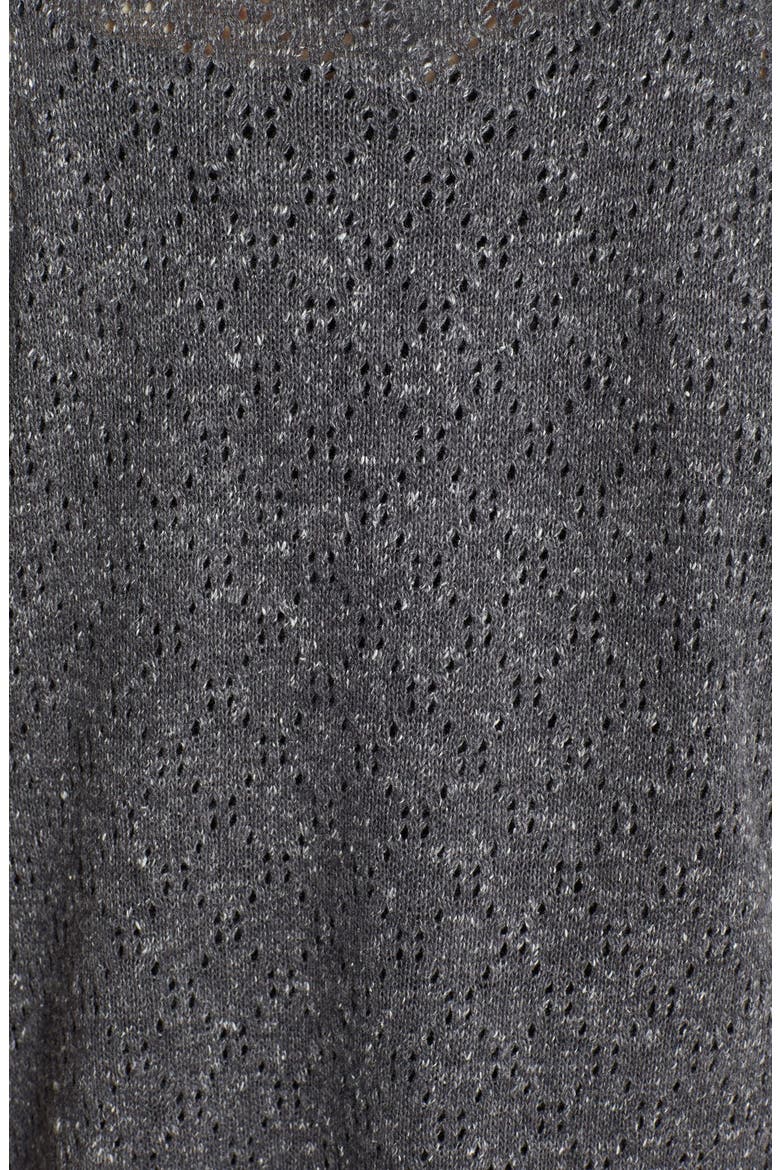 Pointelle Vest, Alternate, color, GREY STONEHENGE DIAMOND POINTE
