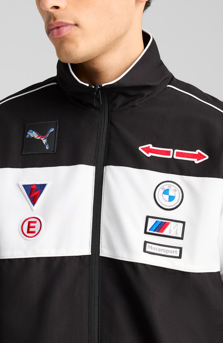 PUMA BMW M Motorsport Speed Driver Series 2.0 Badge Track Jacket, Alternate, color, Puma Black