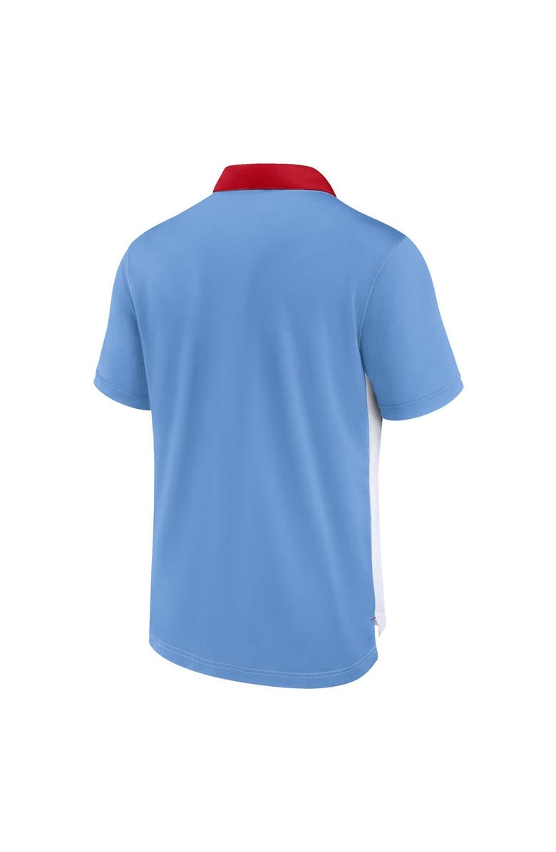 Nike Men's Nike White/Light Blue St. Louis Cardinals Rewind Stripe Polo, Alternate, color,