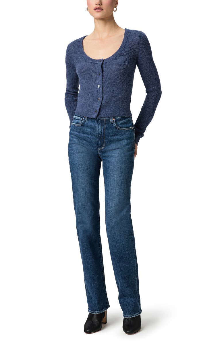 PAIGE Fortuna Crop Cardigan, Alternate, color, Pale Sapphire