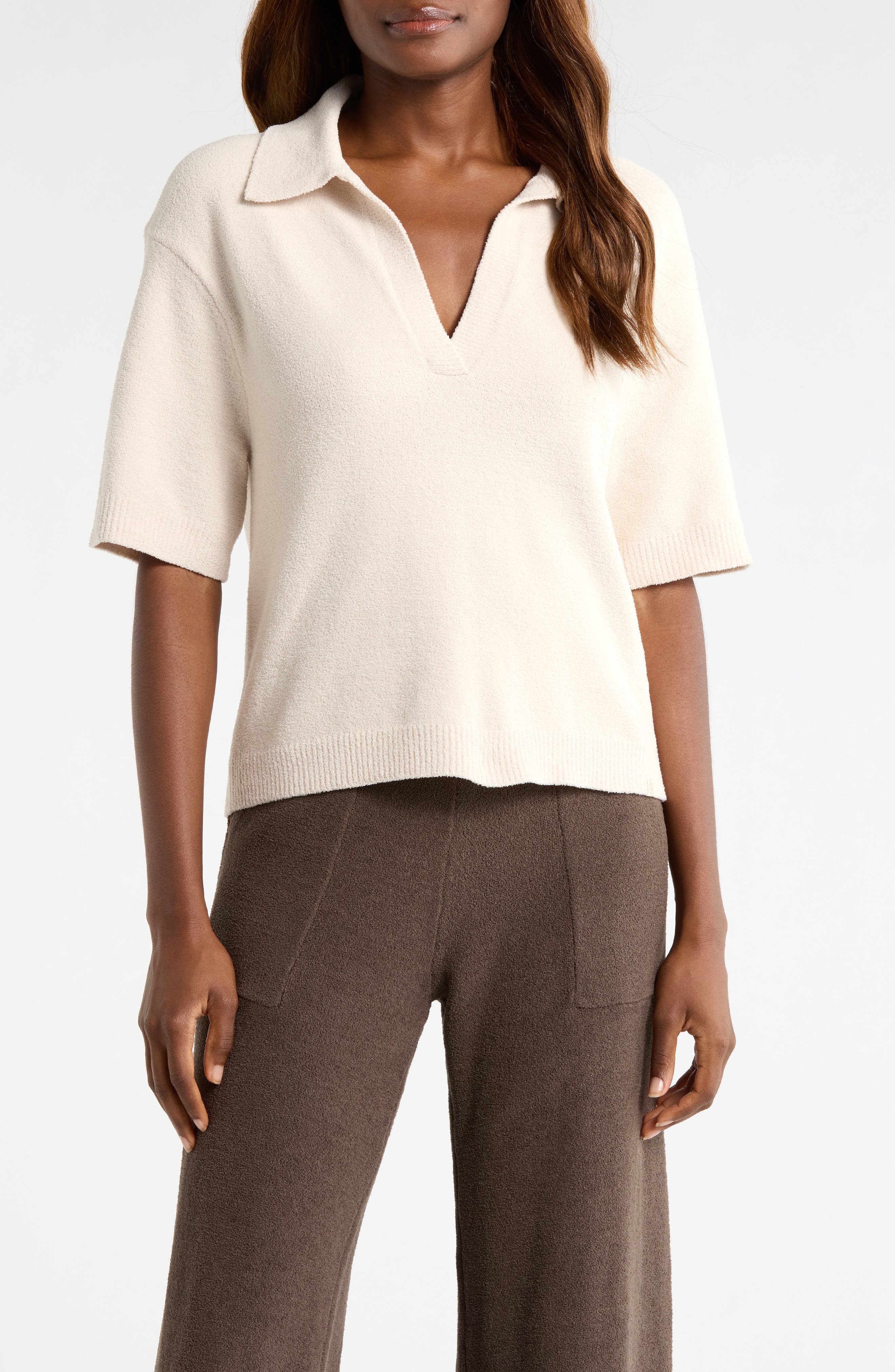 Keslyn Johnny Collar Knit Polo - image 3