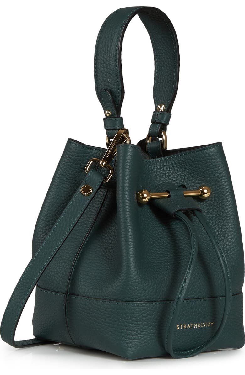 Strathberry Lana Osette Bicolor Leather Crossbody Bucket Bag, Alternate, color,