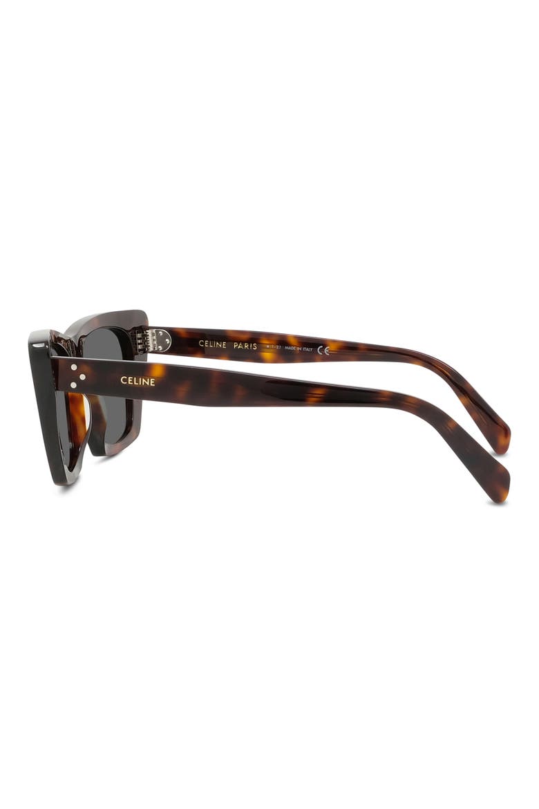 54mm Cat Eye Sunglasses, Alternate, color, DARK HAVANA / SMOKE