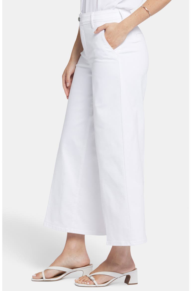 Mona High Waist Ankle Wide Leg Trouser Jeans, Alternate, color, OPTIC WHITE