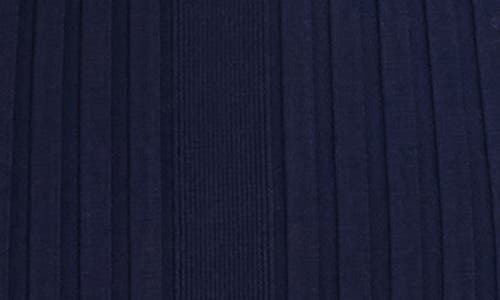 Luxely Long Sleeve Rib Body-con Dress In Evening Blue
