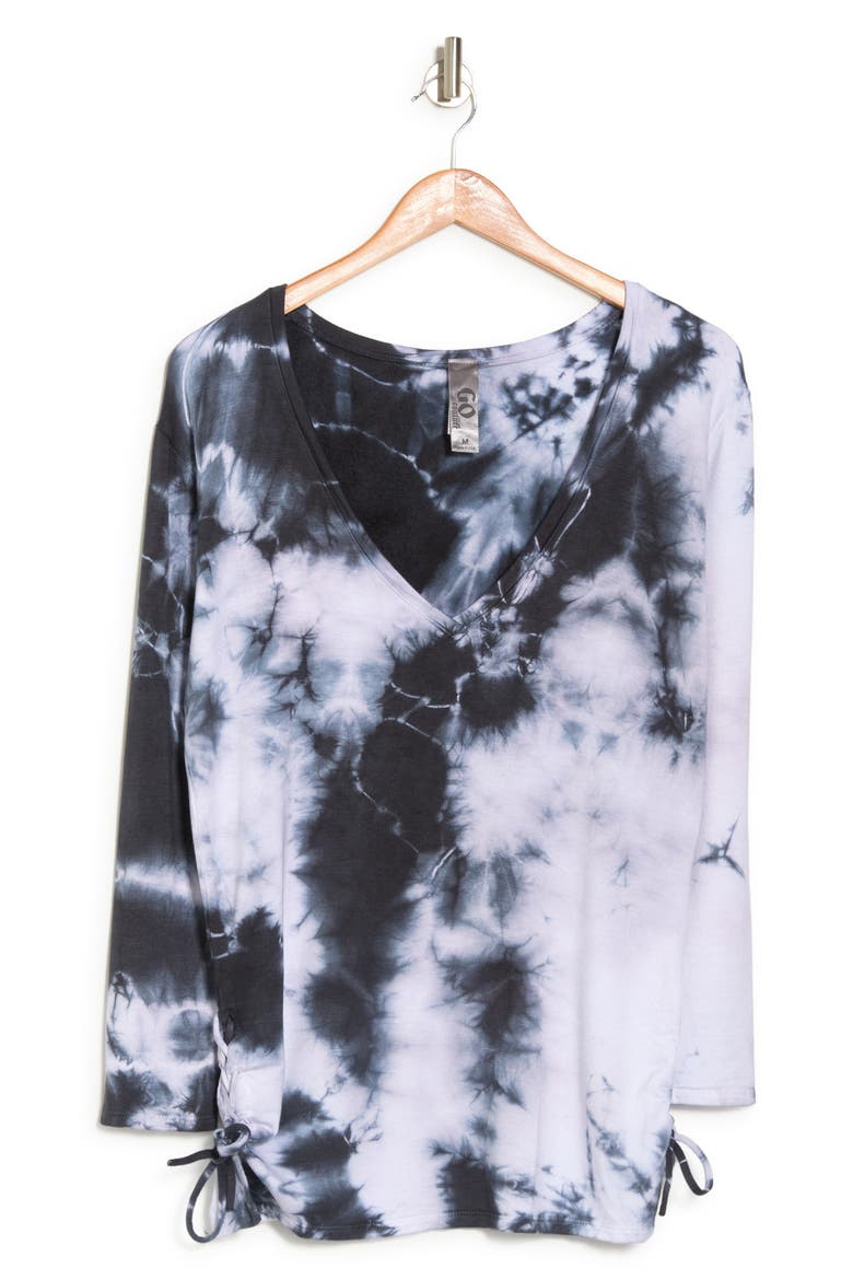 Double Laced Tie Dye T-Shirt, Alternate, color, NAVY