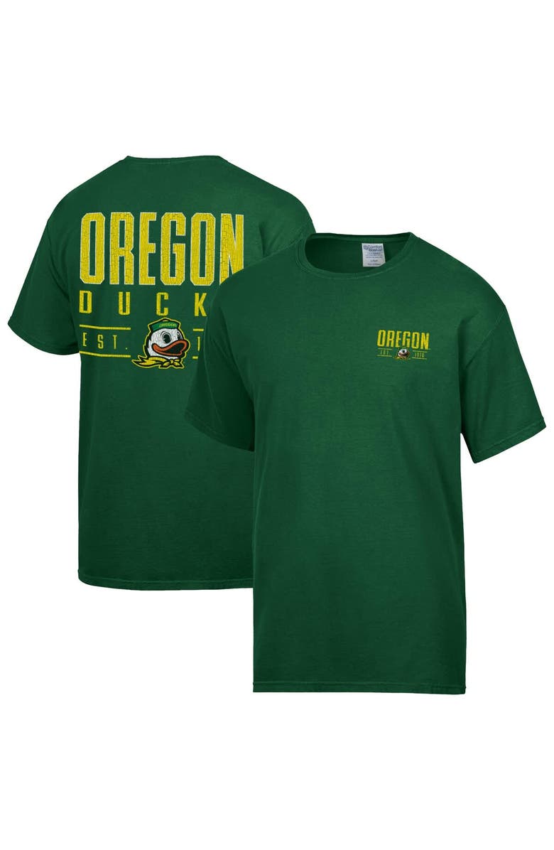 ComfortWash Men's ComfortWash Green Oregon Ducks Big Name T-Shirt, Main, color, Green