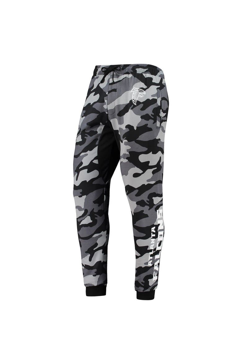 Men's FOCO Black Atlanta Falcons Camo Jogger Pants, Alternate, color, Black
