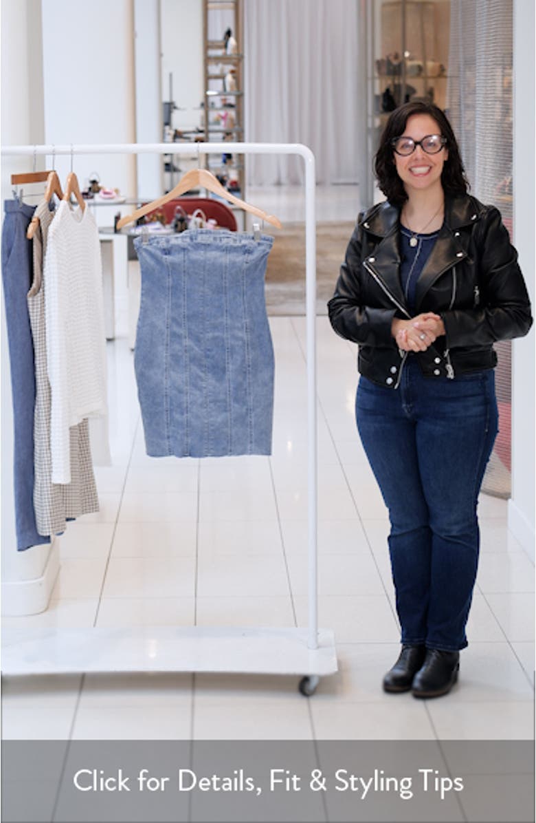 Houser Strapless Denim Minidress
