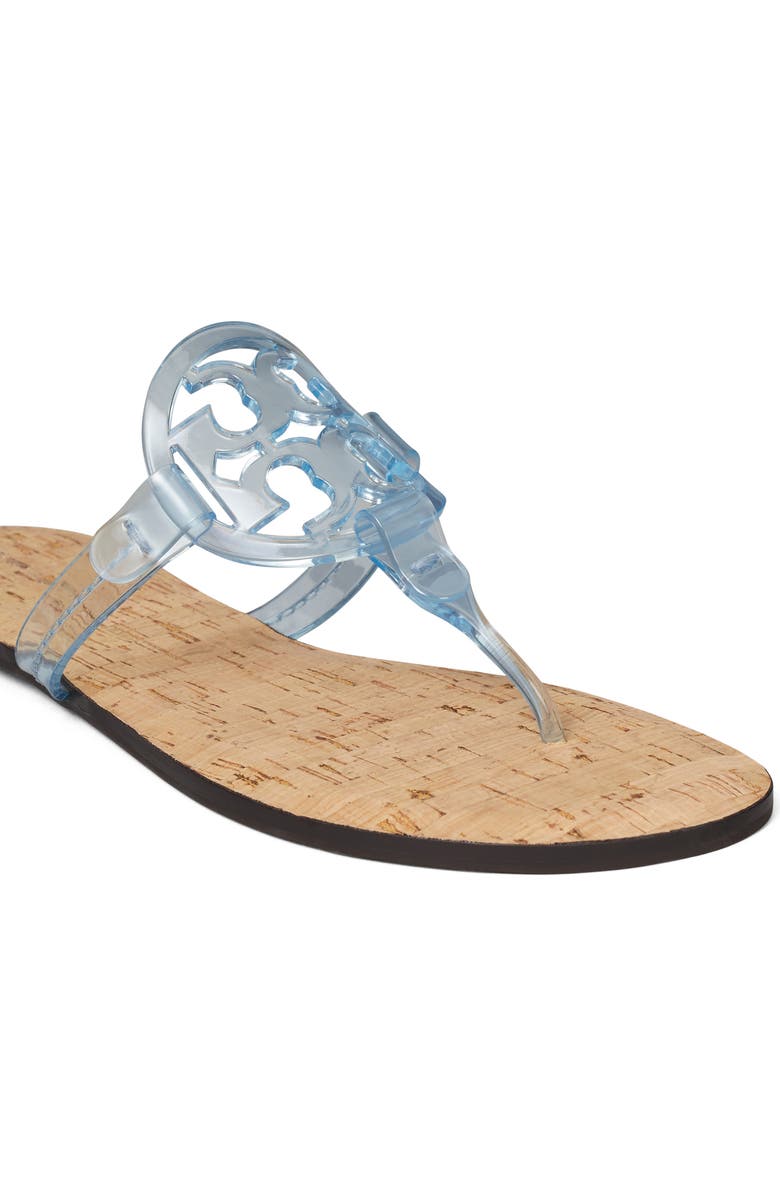 Tory Burch Miller Jelly Thong Sandal, Alternate, color, Pale Blue