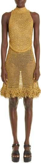 Proenza Schouler Metallic Crochet Dress | Nordstrom