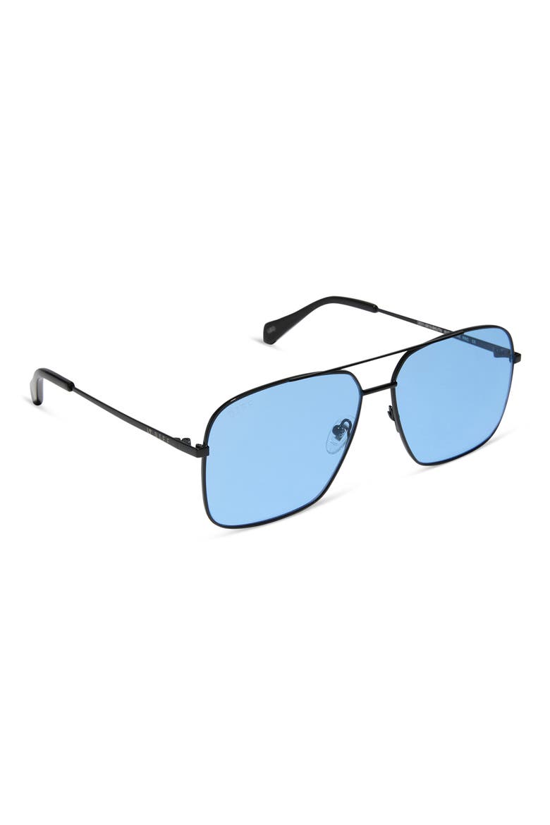 Leo Aviator Sunglasses, Alternate, color, BLACK BLUE