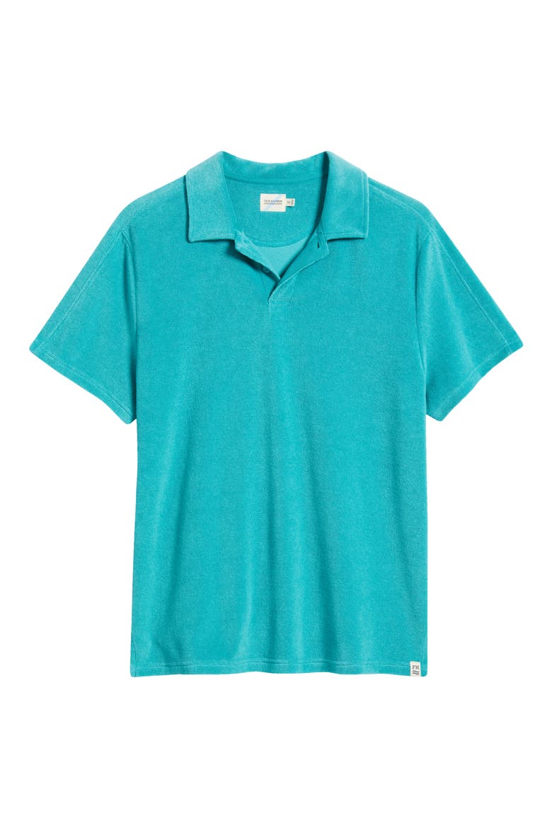 Terry Cloth Polo, Alternate, color, BALTIC TEAL