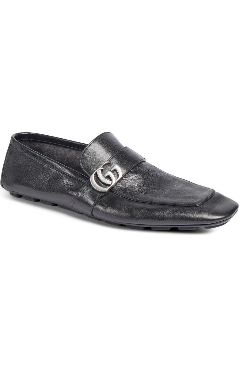 Gucci Victor Driving Loafer, Main, color, Black