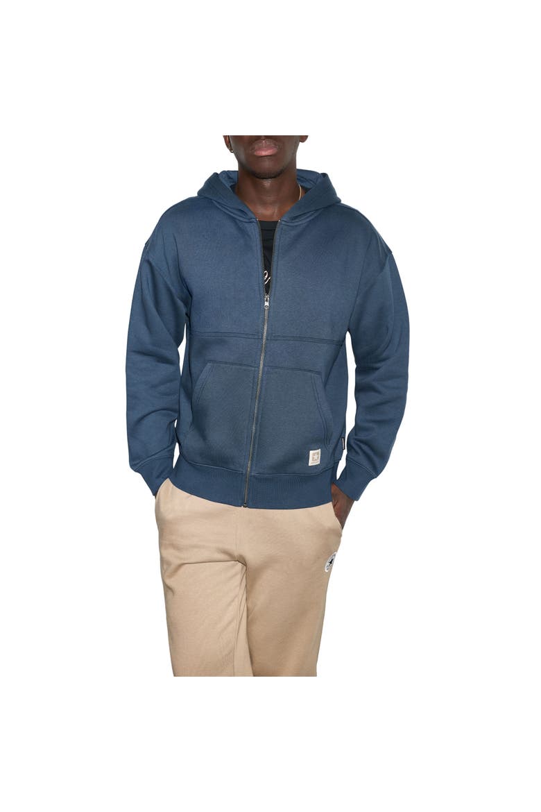 Chore Full Zip Hoodie, Main, color, MEDIUM INDIGO