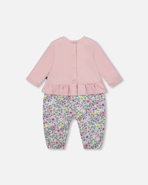 Deux Par Deux Organic Cotton Bi-material Romper