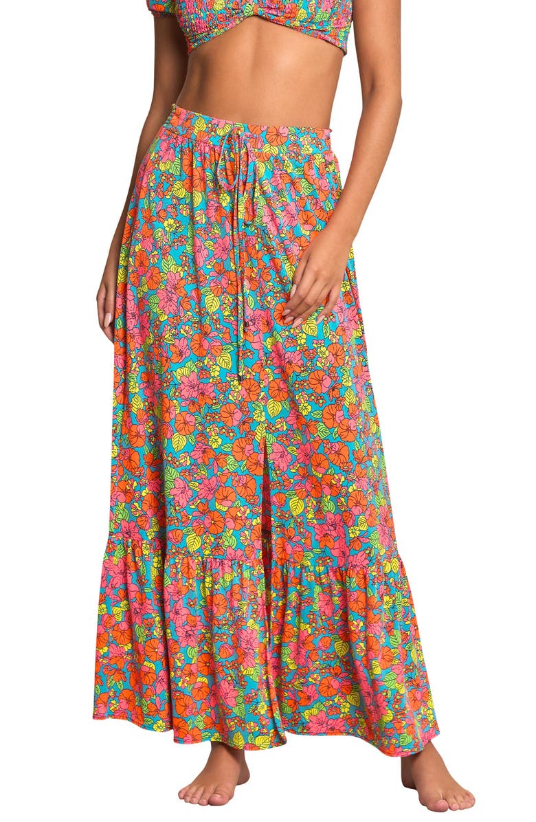 Maaji Poppy Athena Cover-Up Knot Top & Maxi Skirt, Main, color,