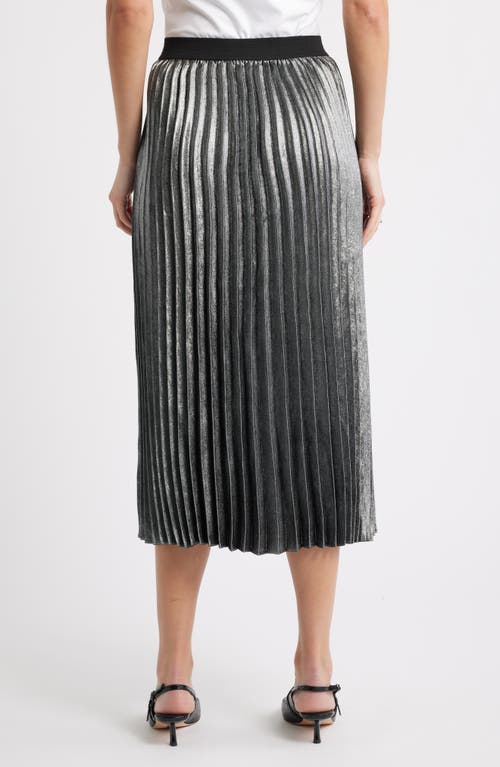 Caslonr Caslon(r) Pleated Metallic Midi Skirt In Multi