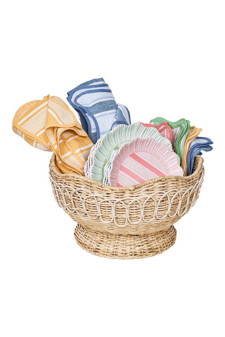 Provence Rattan Bowl, Alternate, color, WHITEWASH