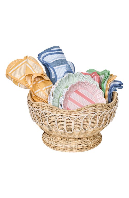 Juliska Provence Rattan Bowl In Whitewash