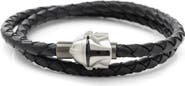 Cufflinks, Inc. Mandalorian Braided Leather Wrap Bracelet