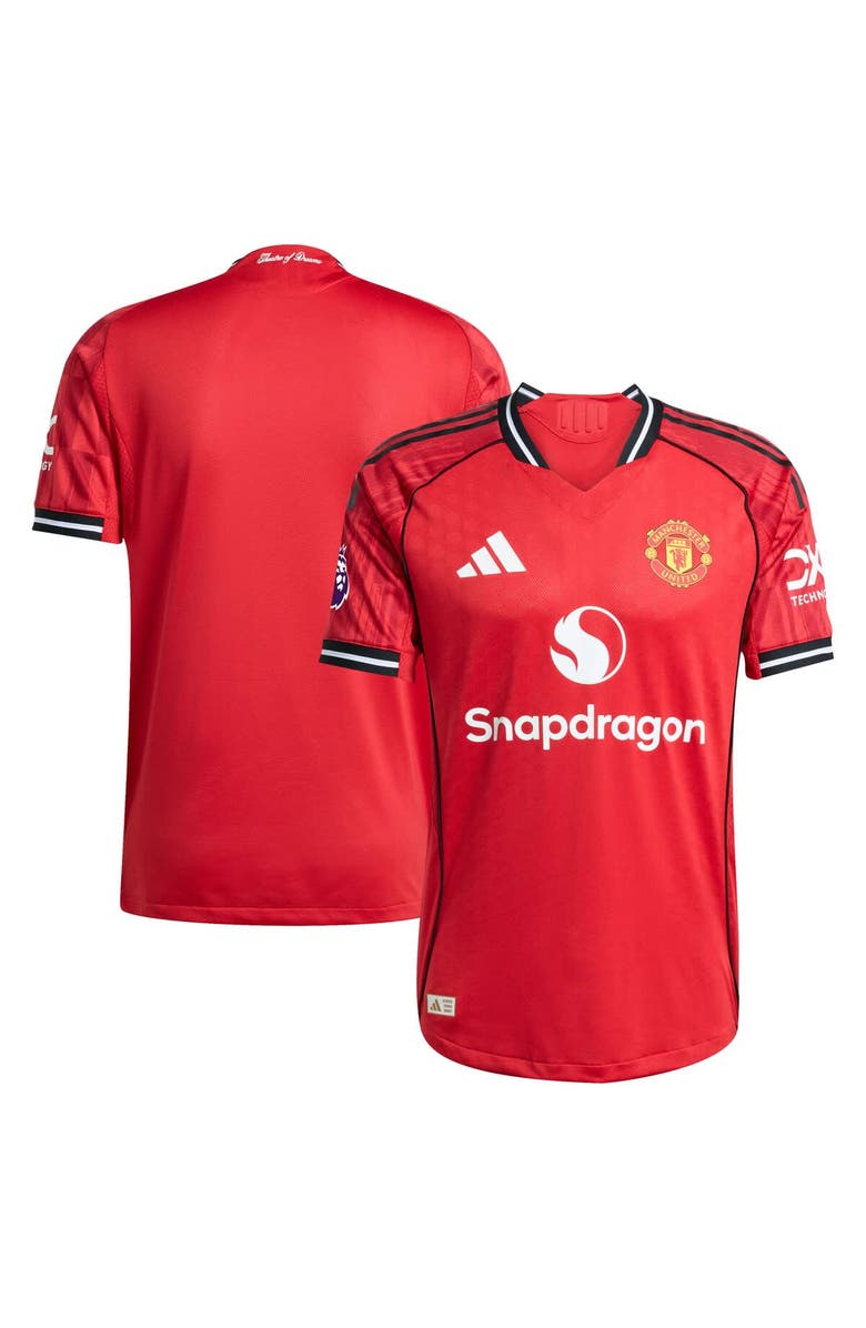adidas Men's adidas  Red Manchester United Home 2025/26 Authentic Player Jersey, Main, color, Red