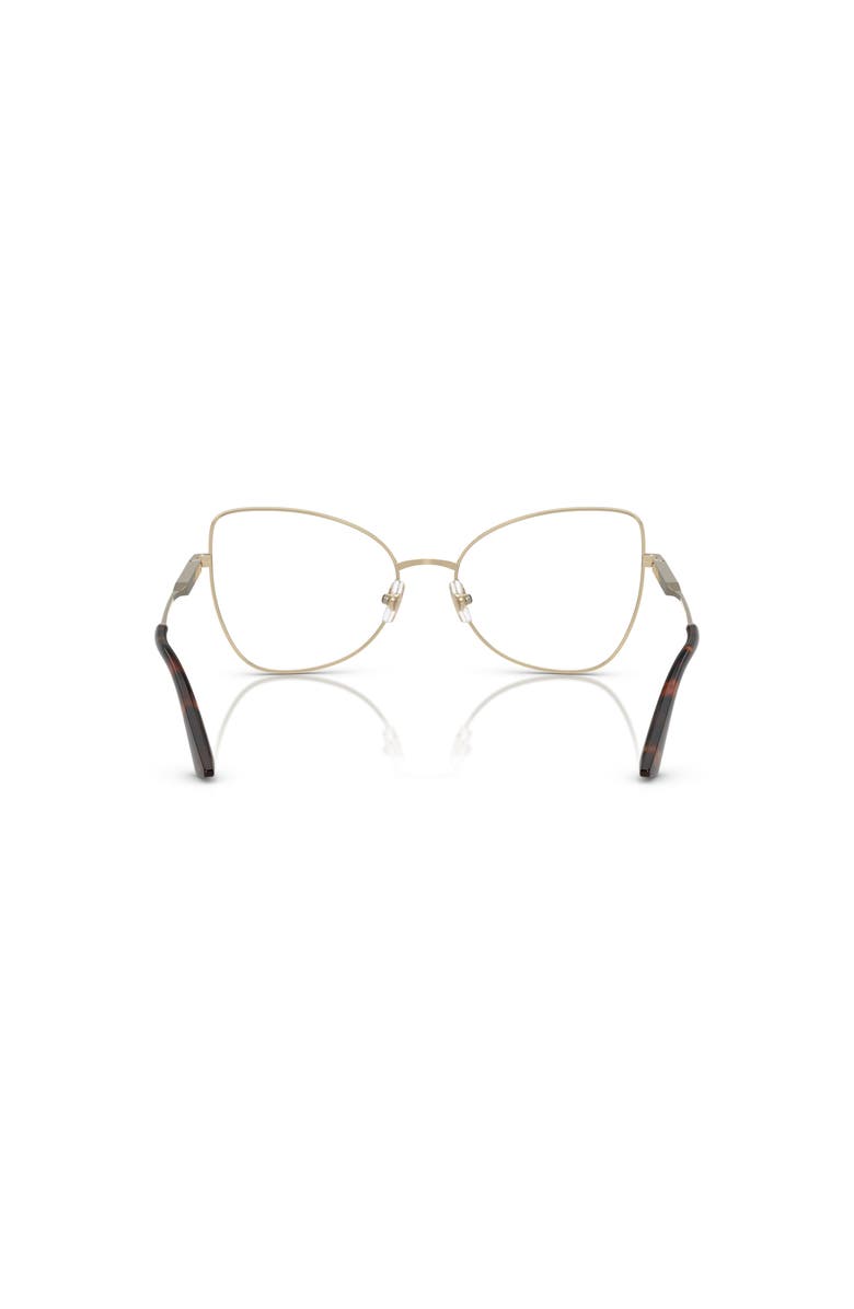 Jimmy Choo 55mm Butterfly optical glasses, Alternate, color, Gold