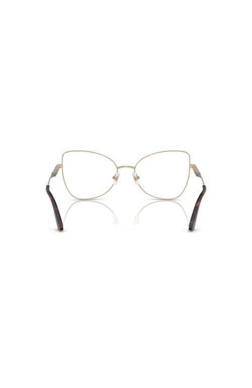 Jimmy Choo 55mm Butterfly Optical Glasses In Gold
