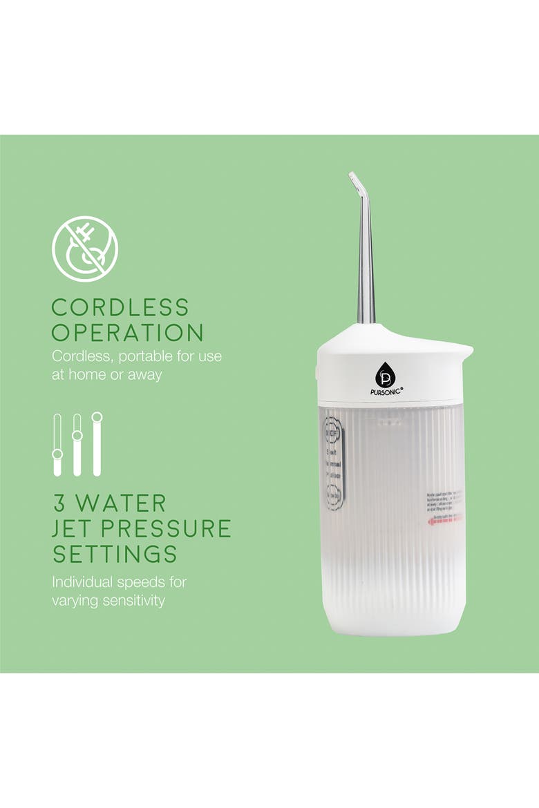 Portable USB Rechargeable Collapsible Water Flosser, Alternate, color, Multicolor