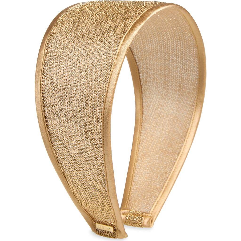Lelet Ny Giselle Sheer Wide Headband In Gold