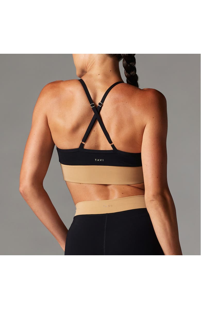 Tavi Boost Bra, Alternate, color, Ebony/Camel