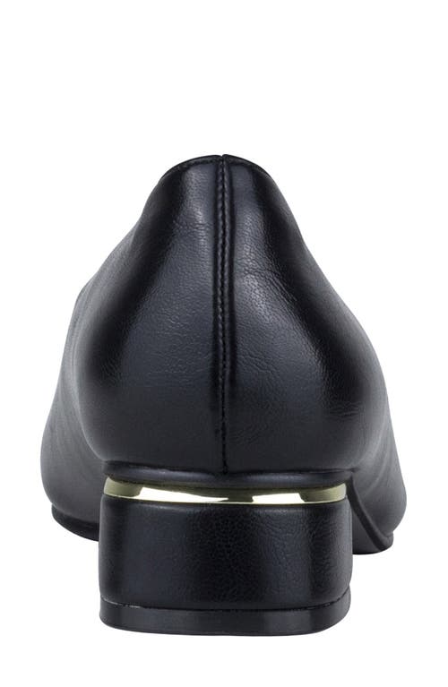 Ninety Union Eagle Tipped Square Toe Pump In Black