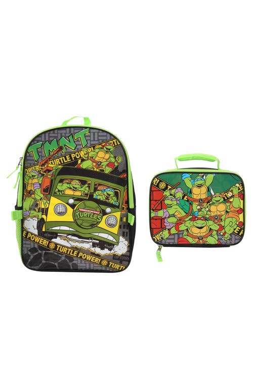 Bioworld Kids' Tmnt Backpack With Lunch Bag In Black
