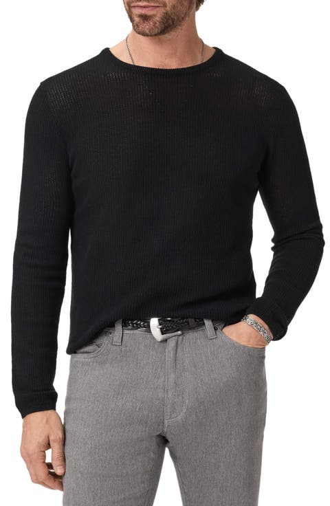 Montclair Mesh Stitch Organic Cotton Blend Sweater