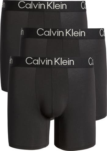 Calvin Klein Men s Ultra Soft Modern 3 Pack Boxer Brief Black S