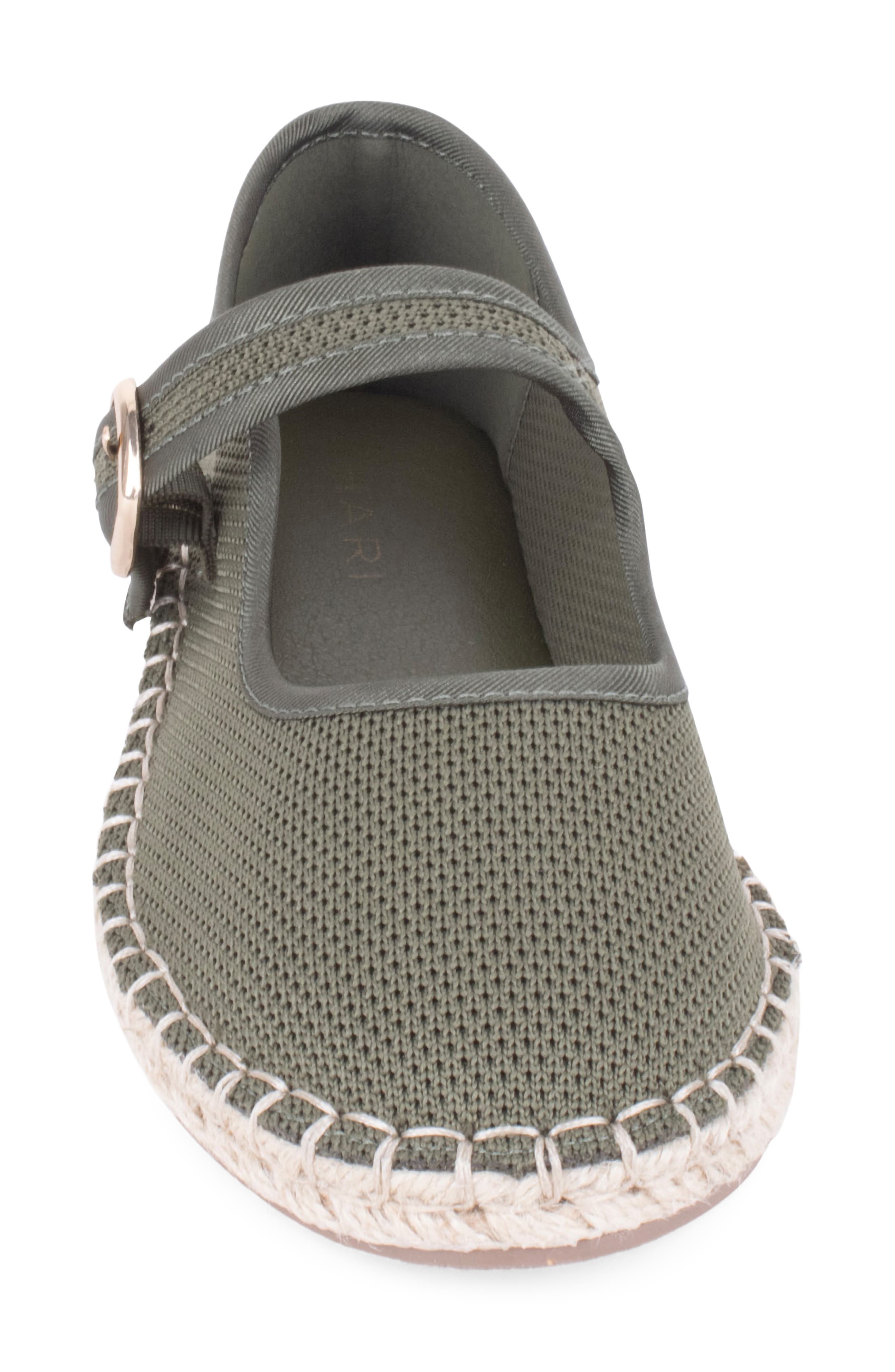 Willow Esapdrille Mary Jane Flat, Alternate, color, OLIVE