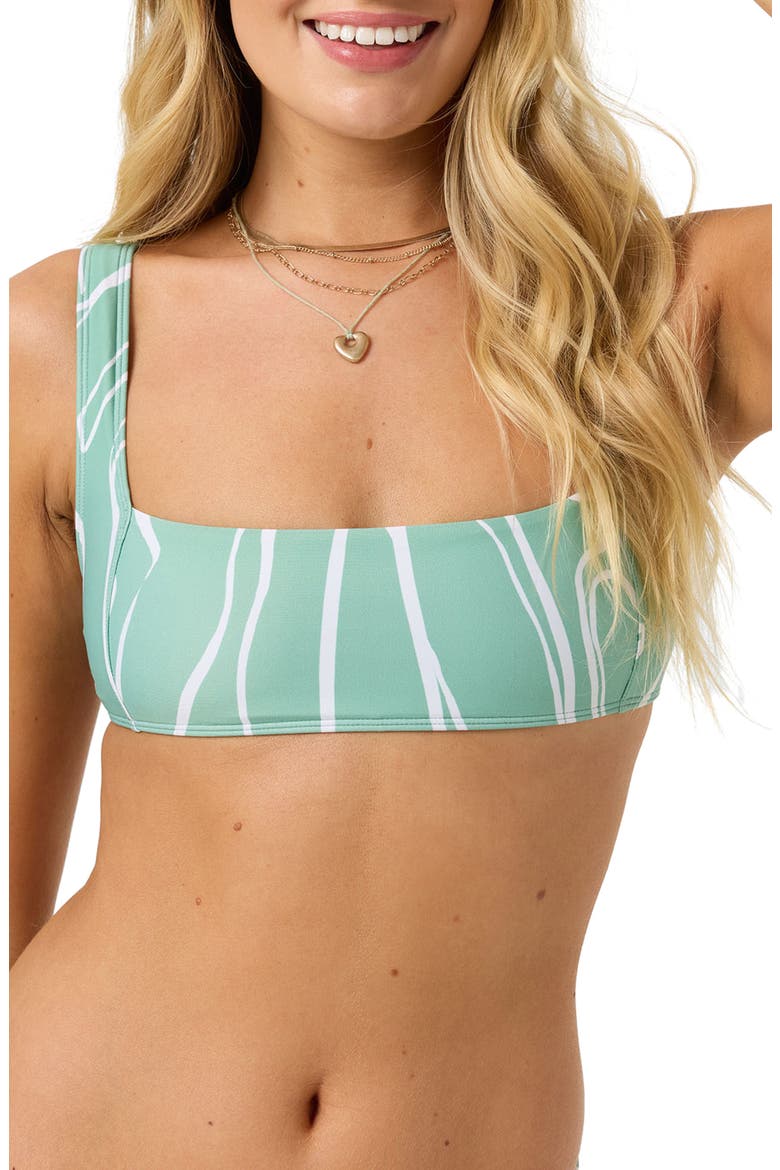 Ziggy Geo Westwater Bikini Top, Alternate, color, GREEN