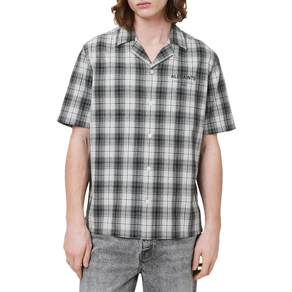 Allsaints Undermono Plaid Button-up Shirt